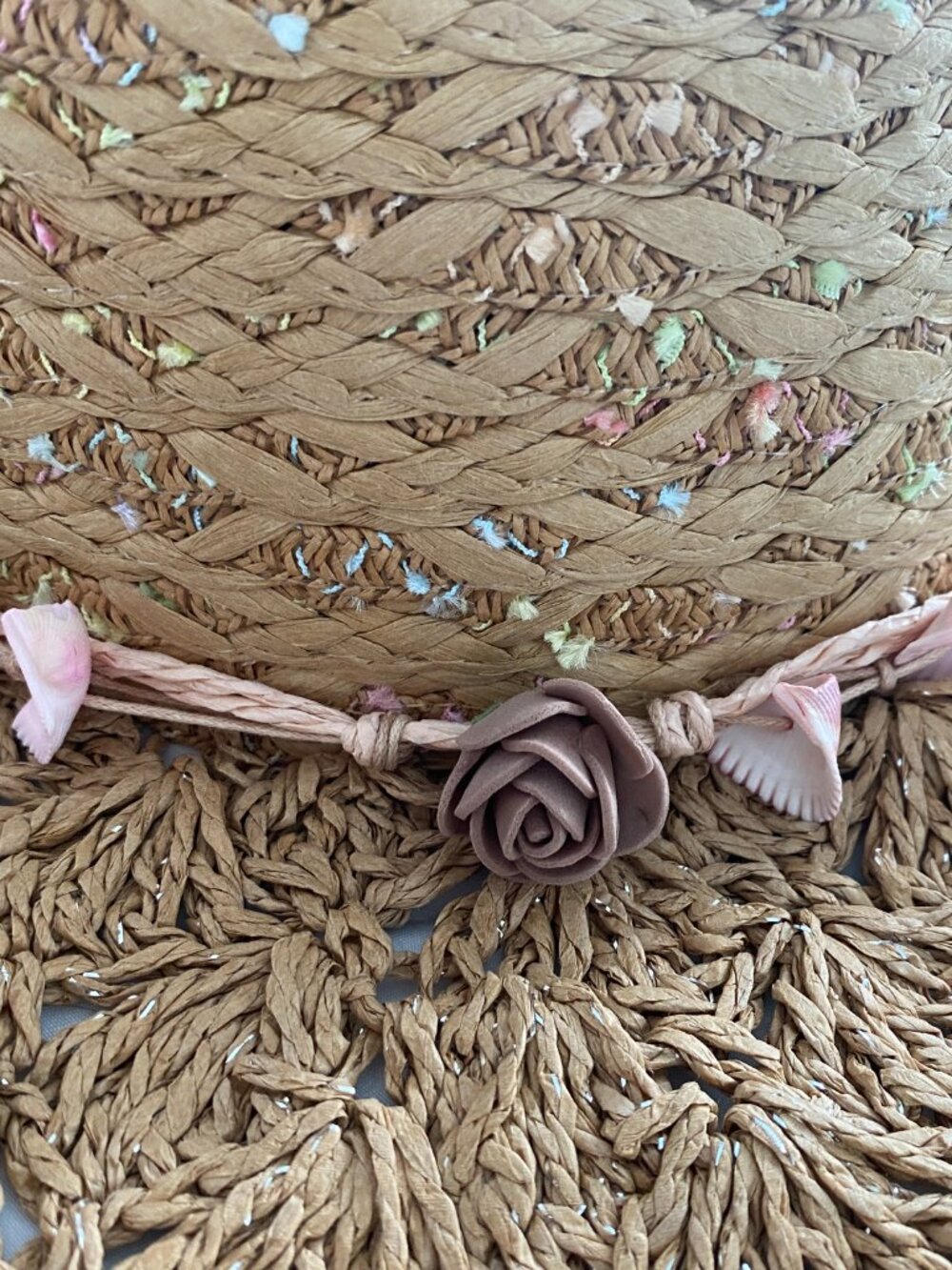 Summer Straw-style Sunhat with Wide Brim, 100% Cotton, Soft but Retains Shape - Picture 5 of 5